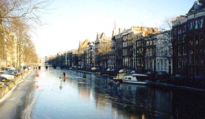 Amsterdam in Inverno, i Canali Ghiacciati