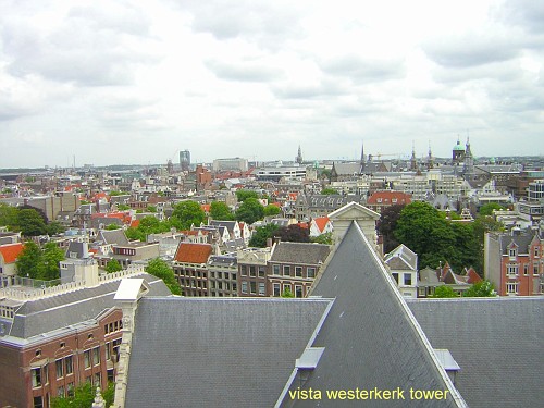 Amsterdam Westerkerk panoramica
